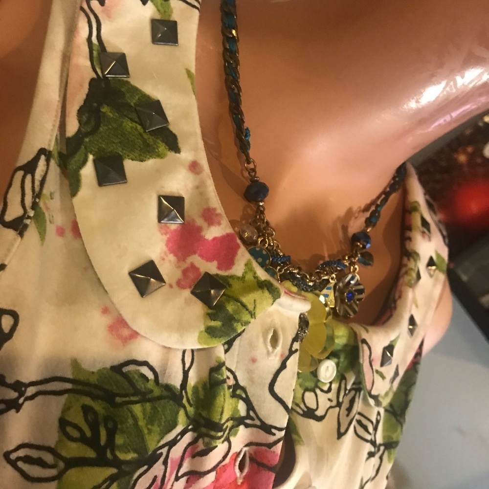 Iron Fist studded peplum dress S